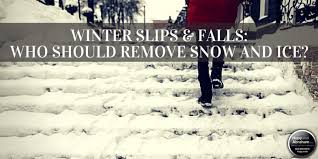 winter slip and falls